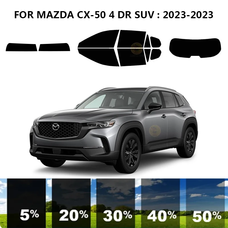 Precut nanoceramics המכונית UV גוון חלון ערכת רכב חלון סרט על מאזדה CX-50 4 ד 