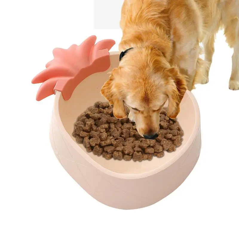 צבע מוצק מחמד קערת פלסטיק לכלב קערת החתול קערת סיבוב אחד קערה מעובה ידידותי לסביבה קערת האוכל ציוד לחיות מחמד כלב אביזרים