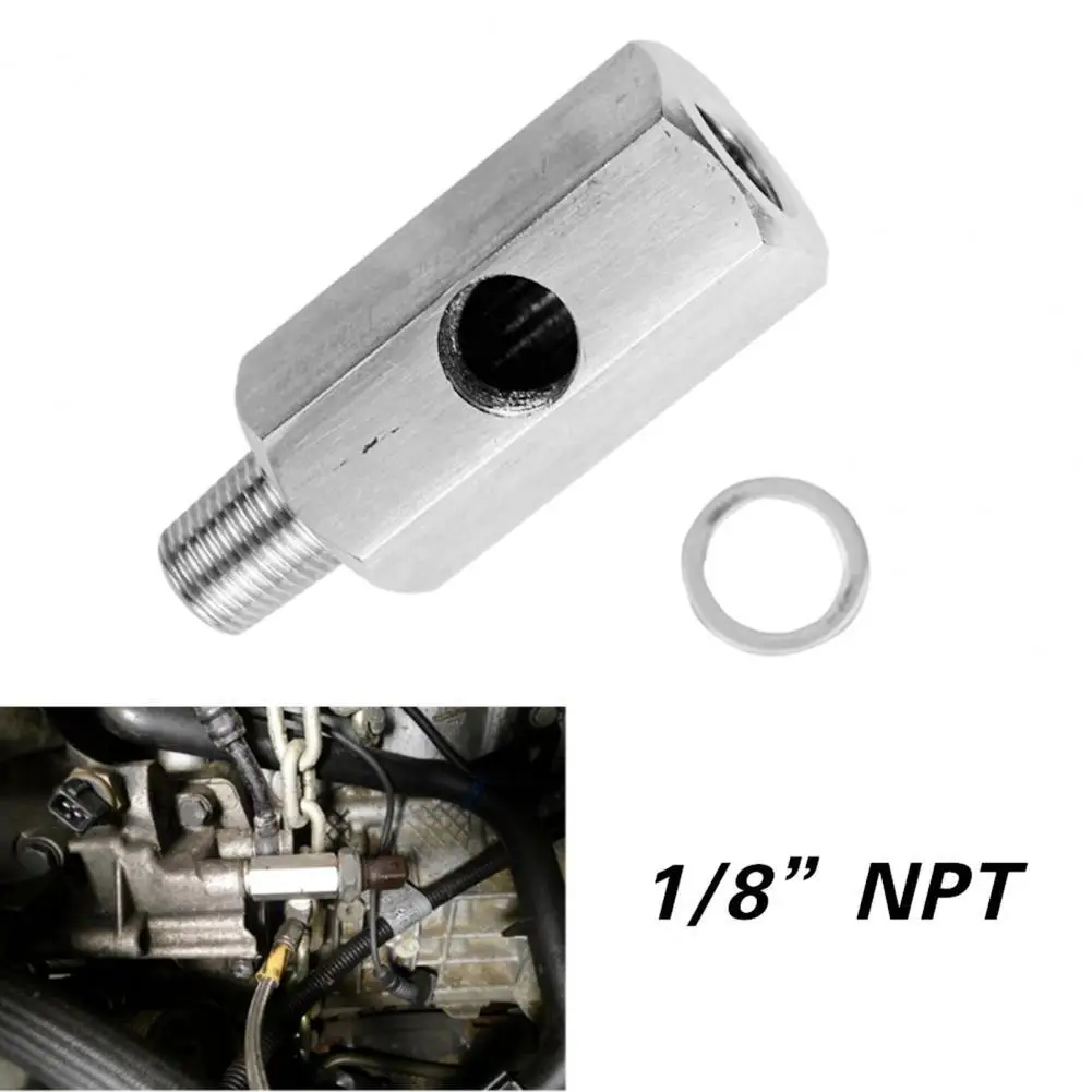 תחליף קומפקטי 1/8 NPT נירוסטה טורבו שמן לחץ חיישן טי מתאם עבור הרכב