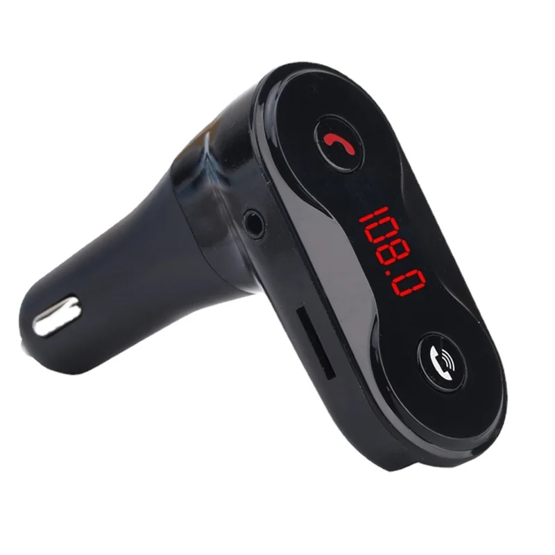 רכב Bluetooth נגן MP3 - מפעל מכירה ישירה, המכונית C8 Bluetooth דיבורית משדר FM, במלאי