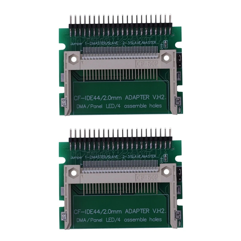 2X IDE 44 פינים זכר CF Compact Flash זכר מתאם מחבר