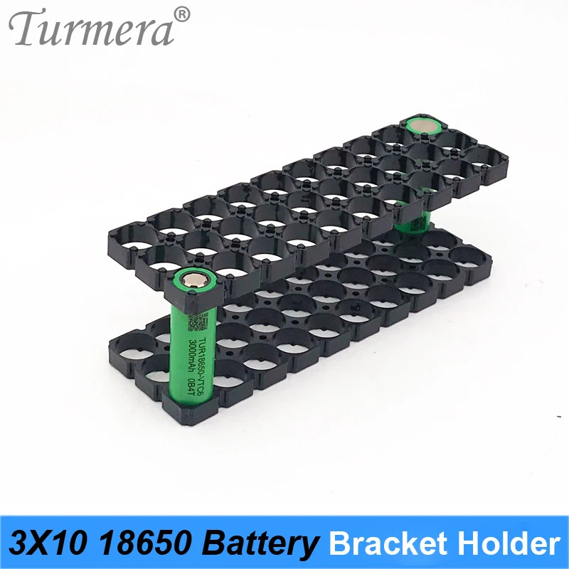 Turmera 10X3 18650 ליתיום סוללה תושבת, מחזיק פלסטיק עבור 12V 24V 36V E-Bike מארז סוללות או אנרגיה סולרית מערכת אחסון להשתמש