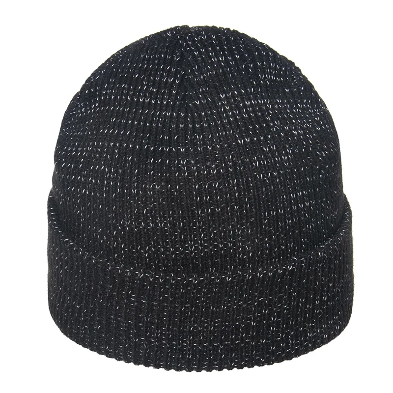ביני כובעים ורפוי כובעים סרוגים, כובעי רך חם כובע יוניסקס התגלגל שרוול כובע רעיוני כובע כיפת גולגולת