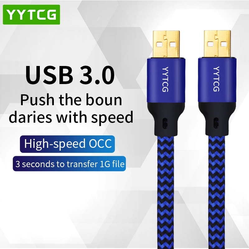 USB ל-USB כבל מאריך זכר זכר USB 3.0 ב-Extender רדיאטור הדיסק הקשיח Webcom מצלמה כבל USB כבל Extens