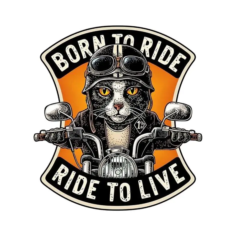חתול מסוגנן מדבקות מכוניות ואופניים האחורי חתול רכב מפואר דקורטיביים אביזרים ייחודיים על חלון המכונית נייד אופנוע סטיילינג