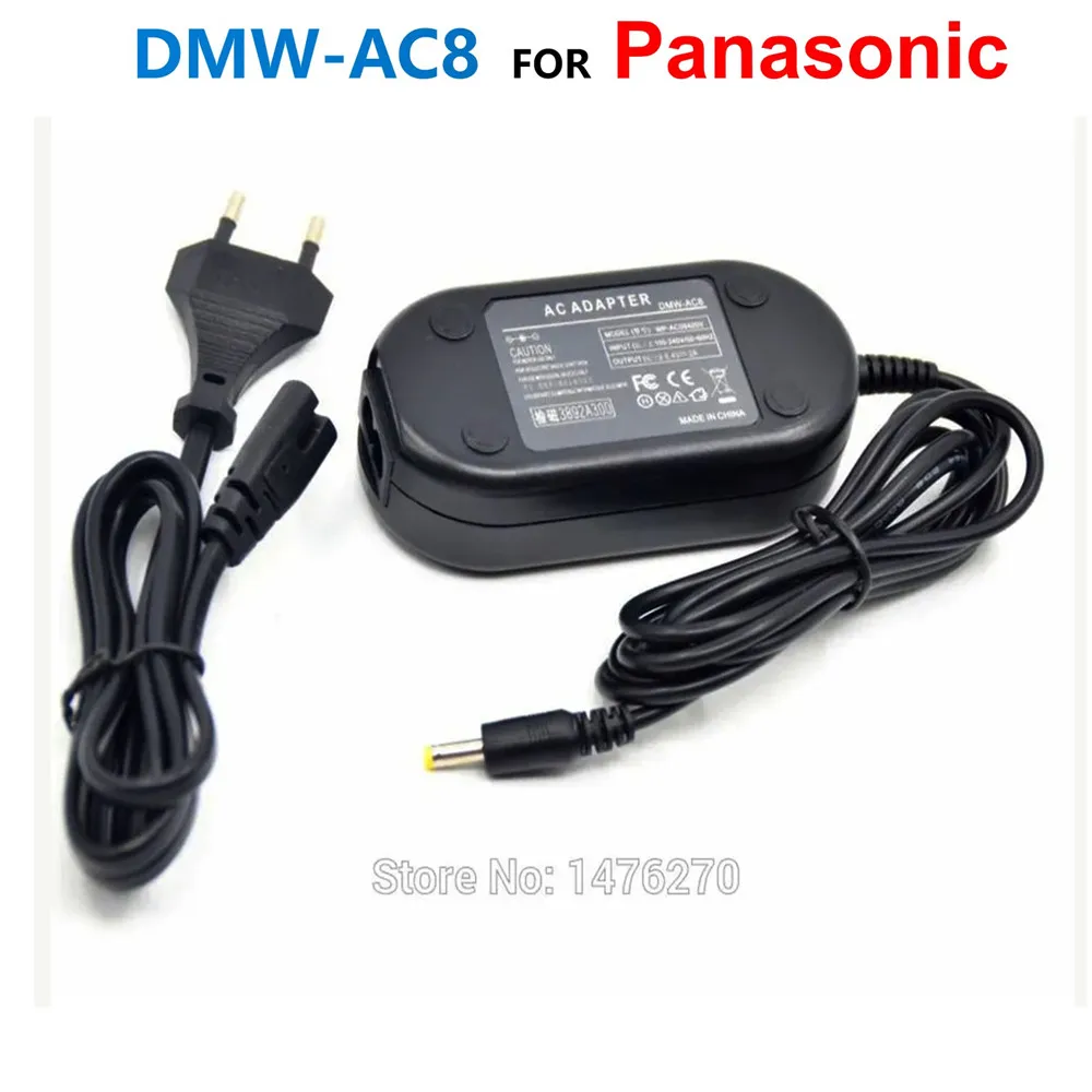 DMW-AC8 מתאם מתח ה AC-על Panasonic Lumix DMW-DCC12 DCC6 DCC8 DCC9 DCC11 DCC15 DC Couper DMW-BLC12 BLF19 BLD10 דמה סוללה