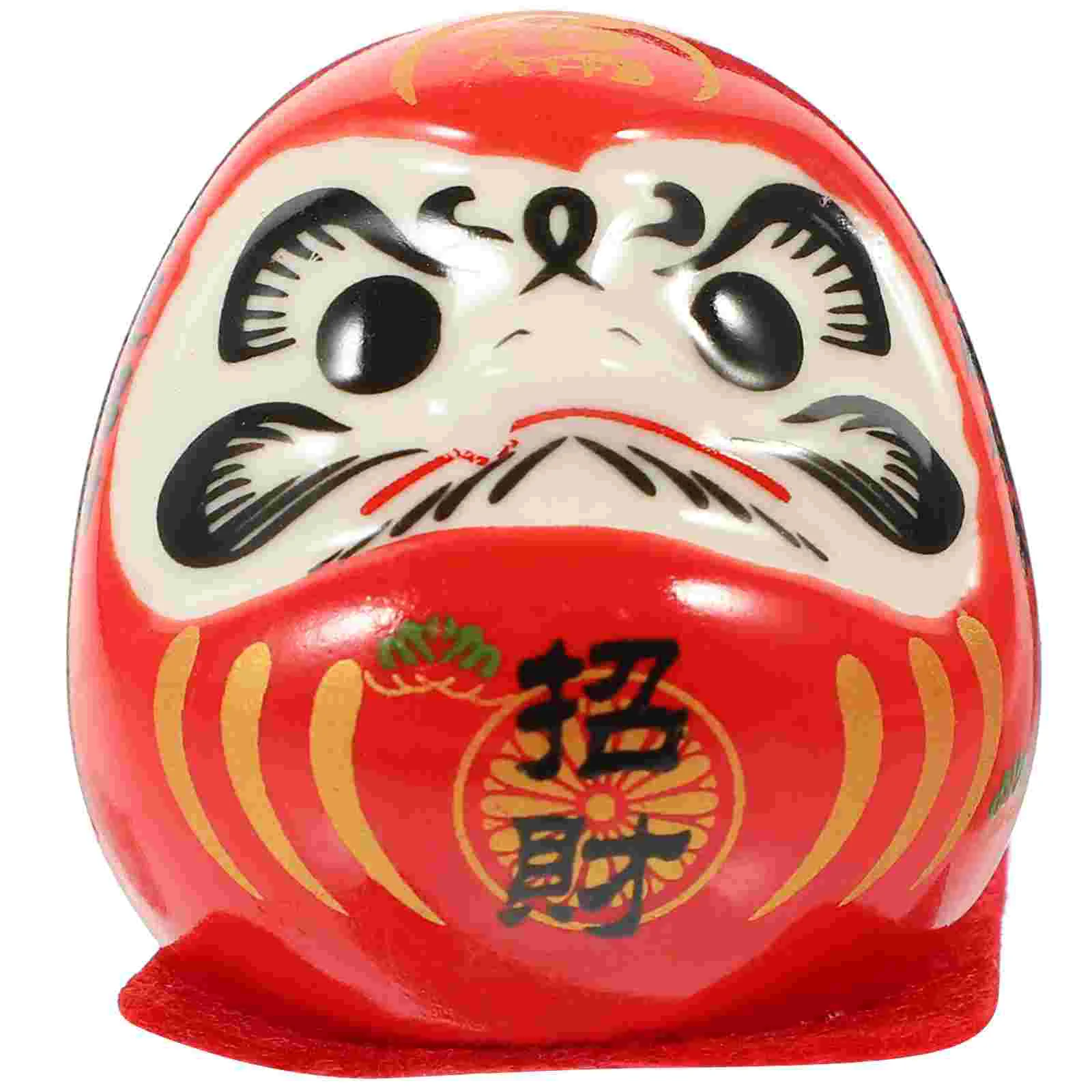 יפנית קישוטים דהרמה ביצים דרומא כוס פורצלן 4.7X4.4X4.2 סנטימטר המכונית האדומה קרמיקה צלמית