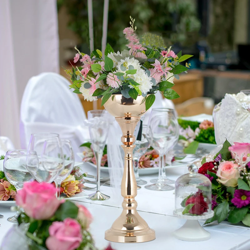PEANDIM החדש שולחן חתונה פרח עציץ פרח זהב אגרטל יצירתית לחגוג את חג המולד בבית מלאכה קישוטים אגרטלים לפרחים 10pcs