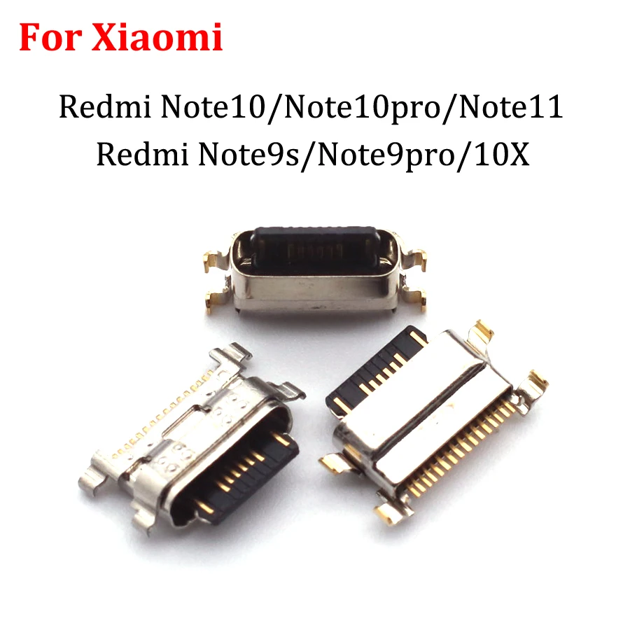 2-100Pcs Xiaomi Redmi 10X הערה 9/9pro/Note10/10Pro/Note11 מיקרו USB ג ' ק שקע הטעינה מטען ההתקן Dock Connector