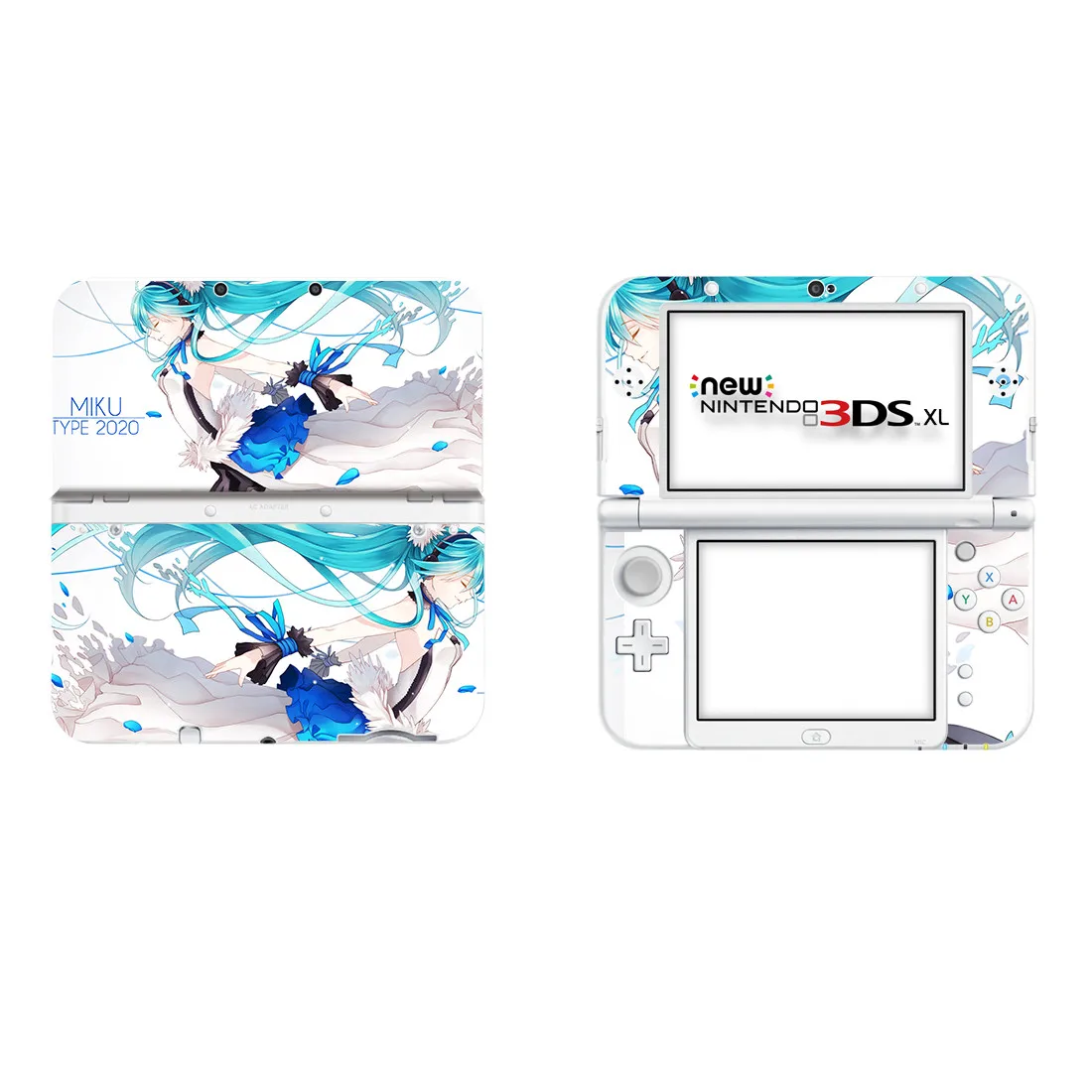 אנימה חמודה Miku מלא כיסוי המדבקה מדבקה עבור חדש 3DS XL LL עורות מדבקות ויניל מגן העור