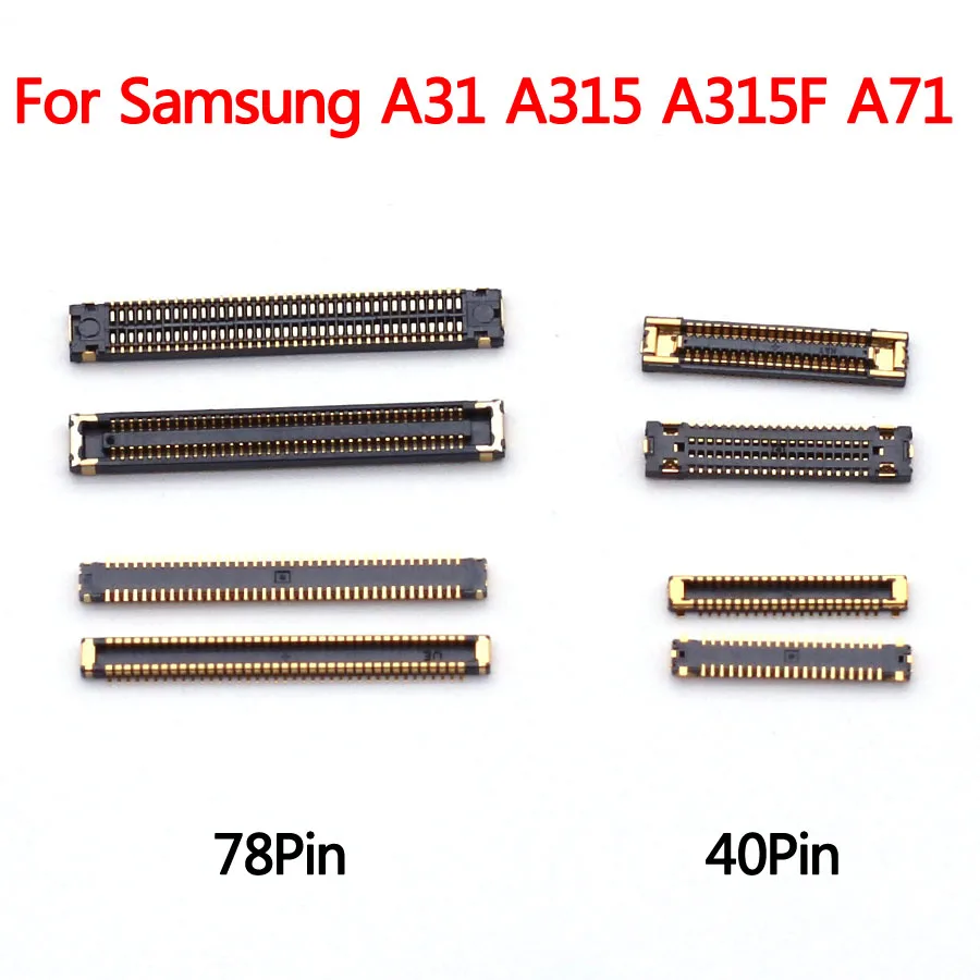1Pcs Lcd מסך תצוגה להגמיש FPC מחבר עבור Samsung Galaxy A31 A315 A315F A71 5G A7160 A716 A716F Plug על לוח 78 40 Pin