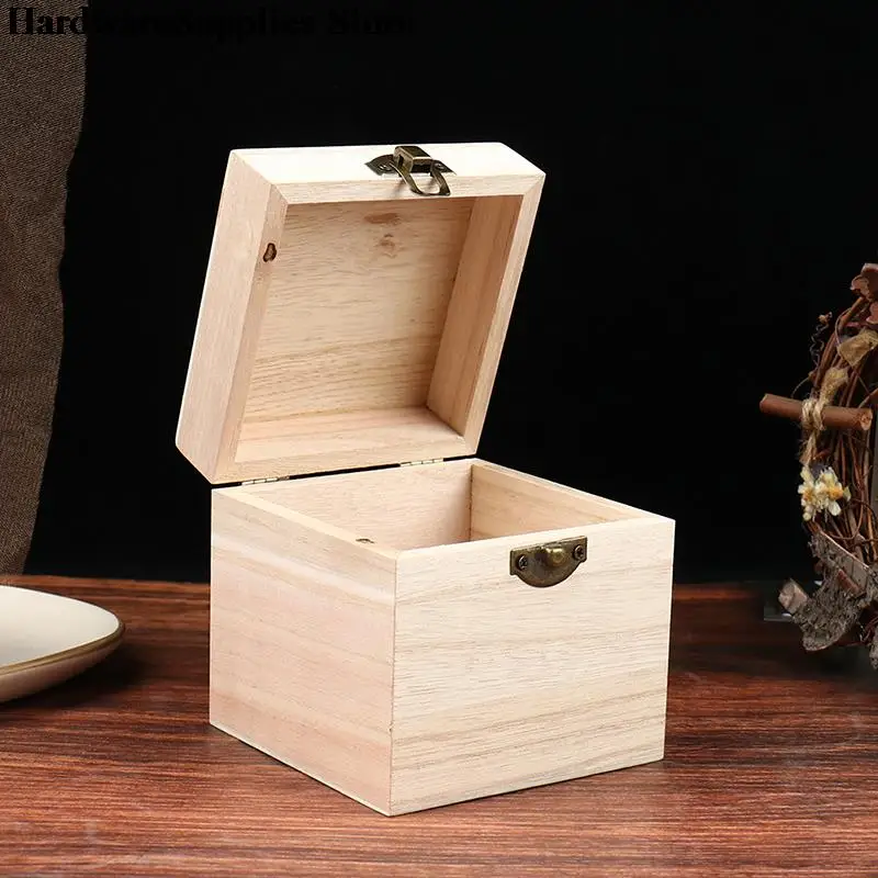רטרו תיבת עץ גלויה אחסון ארגונית קופסת רטרו קופסת תכשיטים שולחן העבודה בעבודת יד עץ צדפה אחסון יד קישוט