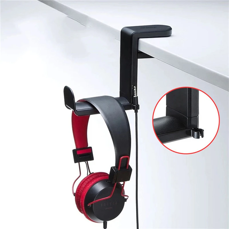 אוזניות לעמוד סיבוב 360° אוזניות עומד שולחן העבודה אוזניות תופסן-PC Gaming Headset השולחן קולב הוק עבור אוזניות בקר