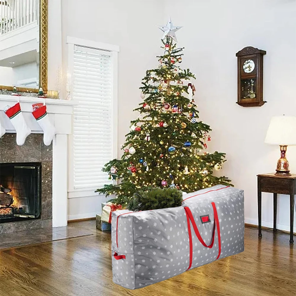 מתקפל חג המולד עץ חג המולד קישוט הזר שקית אחסון אוקספורד שקית בד לאחסון חג המולד Utenciles גרלנד אחסון בבית