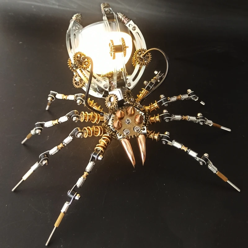3D מתכת עכביש ערכת דגם מכני חרקים חידות צעצוע עם להרכיב כלים DIY הרכבה, צעצועים לילדים, מתנות יום הולדת מבוגרים