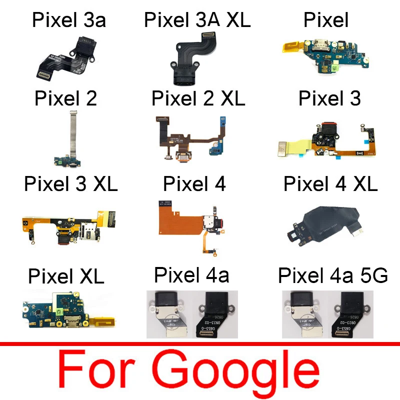 טעינת USB יציאת לוח Google פיקסל 2 2XL 3 3XL 3א XL 4 4XL 4א 5G הרציף תקע המטען למחבר לוח להגמיש כבלים תיקון חלקים