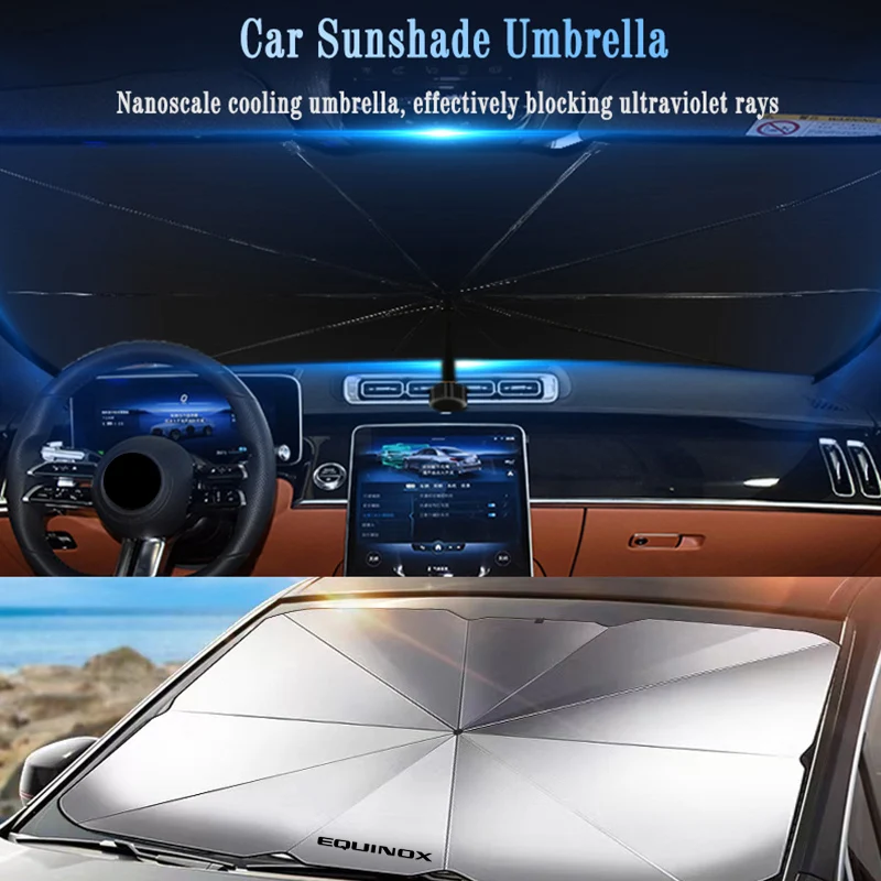 המכונית מול חלון השמשה קרם הגנה שמשיה עבור שברולט אקווינוקס אוטומטי שמשיה מתקפלת מטריה הגנה אביזרים