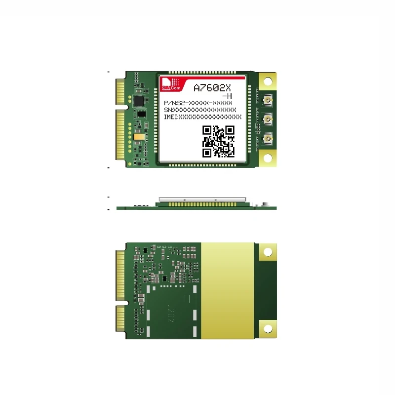 SIMCom A7602SA-H PCIEA הרמה LABD LTE Cat 4 4G מודול ה-LTE-FDD/GSM/GPRS/EDGE B1/B2/B3/B4/B5/B7/B8/B20/B28/B66