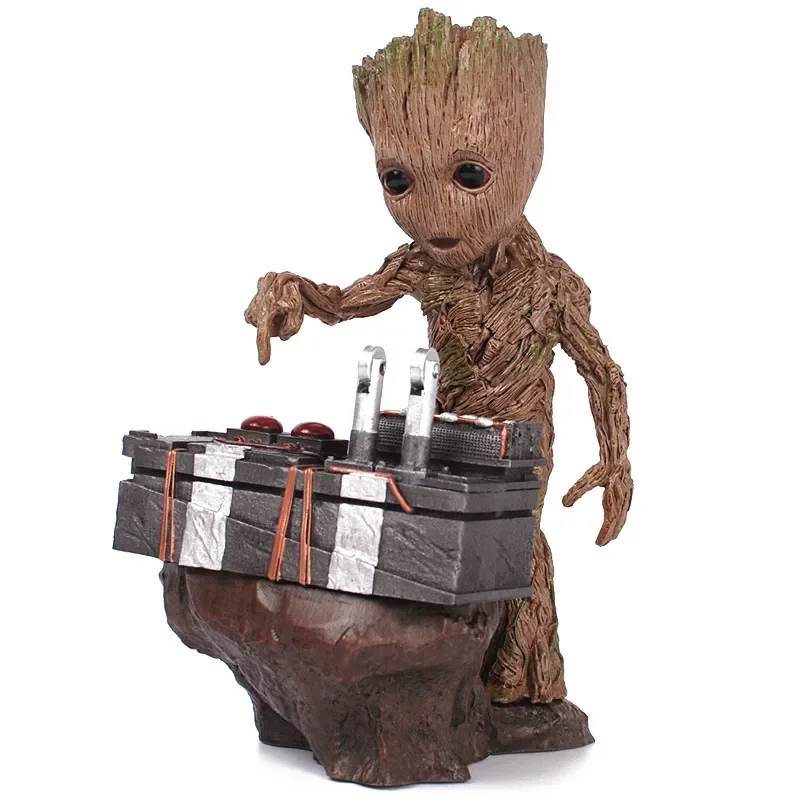 הנוקמים תינוק חמוד איש עץ Pvc מארוול שומרי הגלקסיה גרוט פסל מודל אנימה צעצועי פעולה איור אוסף מתנה