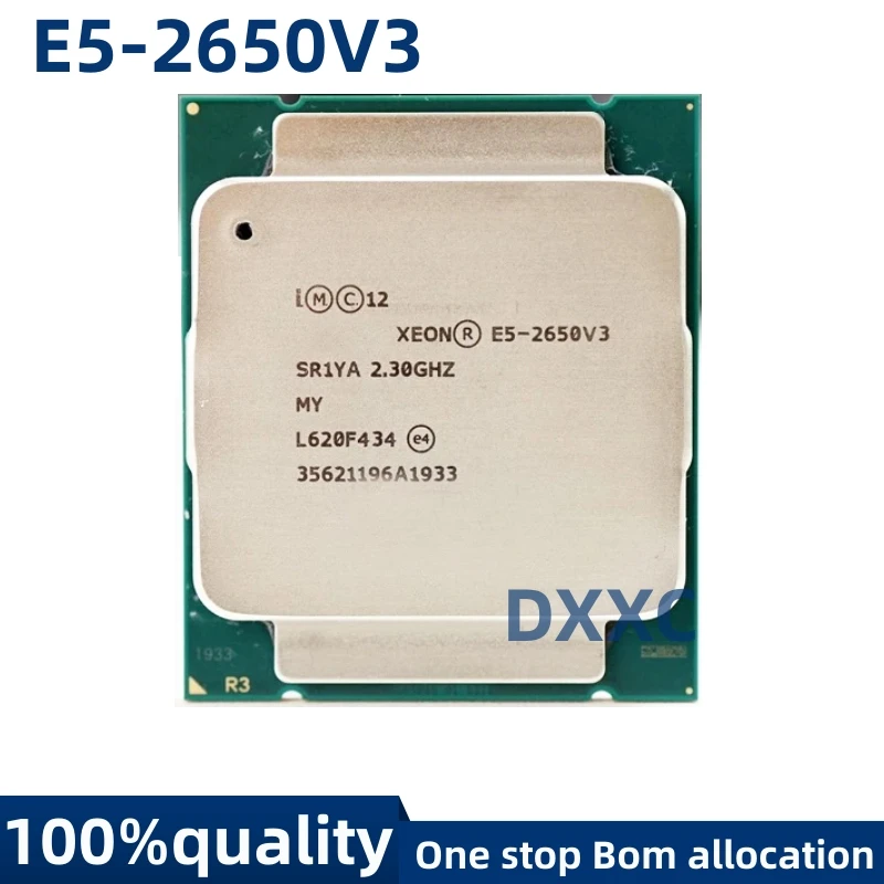 E5-2650V3 Intel Xeon E5 2650V3 2.3 GHz עשר ליבות עשרים חוט המעבד 25M 105W LGA 2011-3