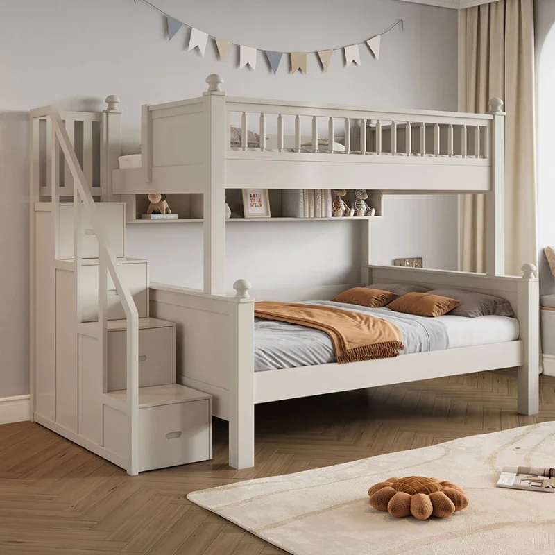 עץ מלא מינימליסטי ילדים מיטות משולבות אחסון מודרני ילדים מיטות בנות יוקרה גאמה Infantil רהיטים WZ50CB