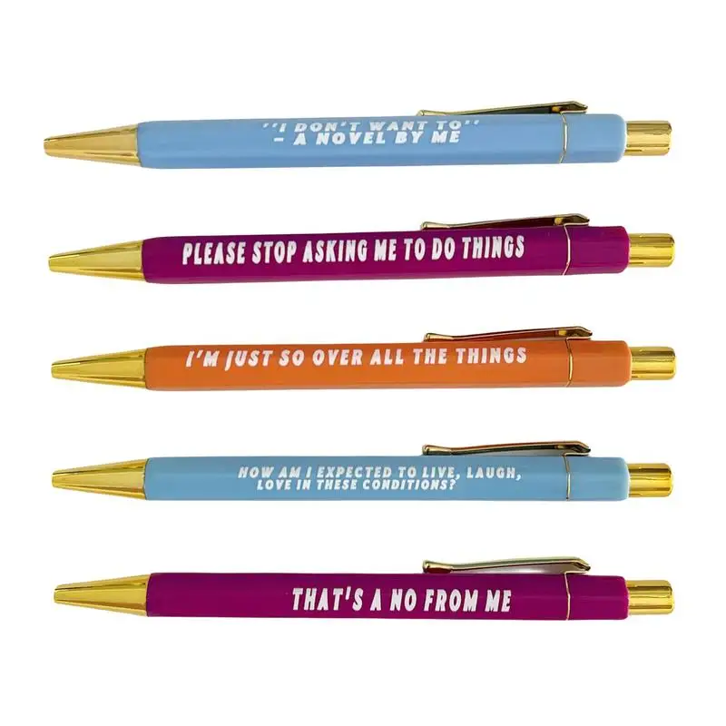 עט מתנה סט אופנה עט כדורי עבודה עטים 5pcs מתנת החג 5.3 חלק נייר מכתבים הערות כדי לעשות רשימות, תזכורות