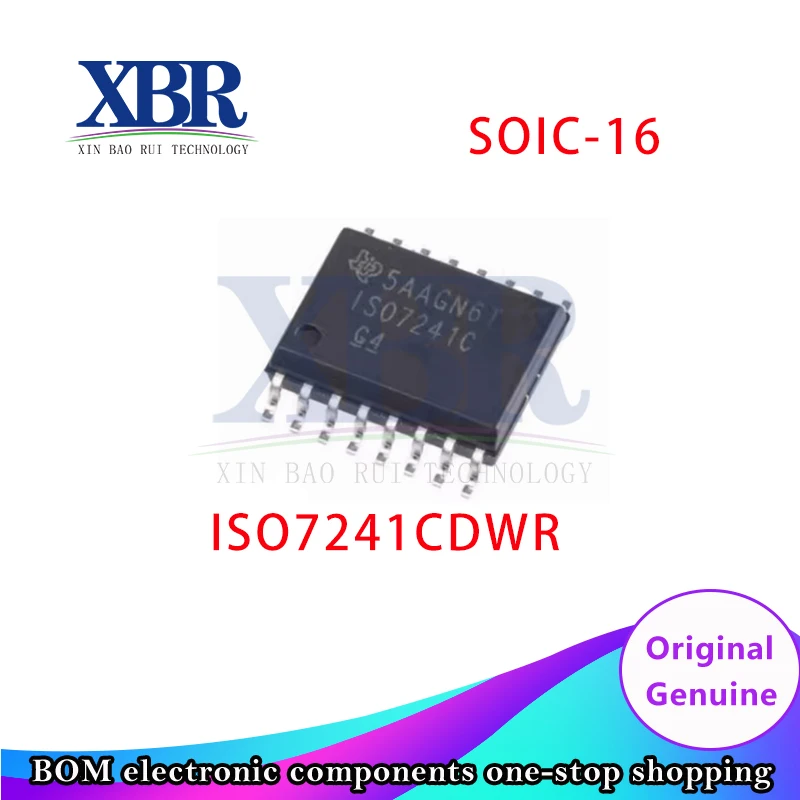 10 יח ' ISO7241CDWR SOIC-16 ממשק IC דיגיטלי Isolator קצב נתונים 25Mbps