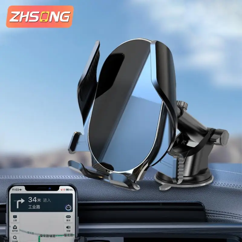 ZHSONG כוח הכבידה המחזיק לרכב עבור הטלפון אוורור קליפ הר סלולרי נייד לעמוד GPS הטלפון החכם תמיכה עבור iPhone 13 12 Xiaomi סמסונג