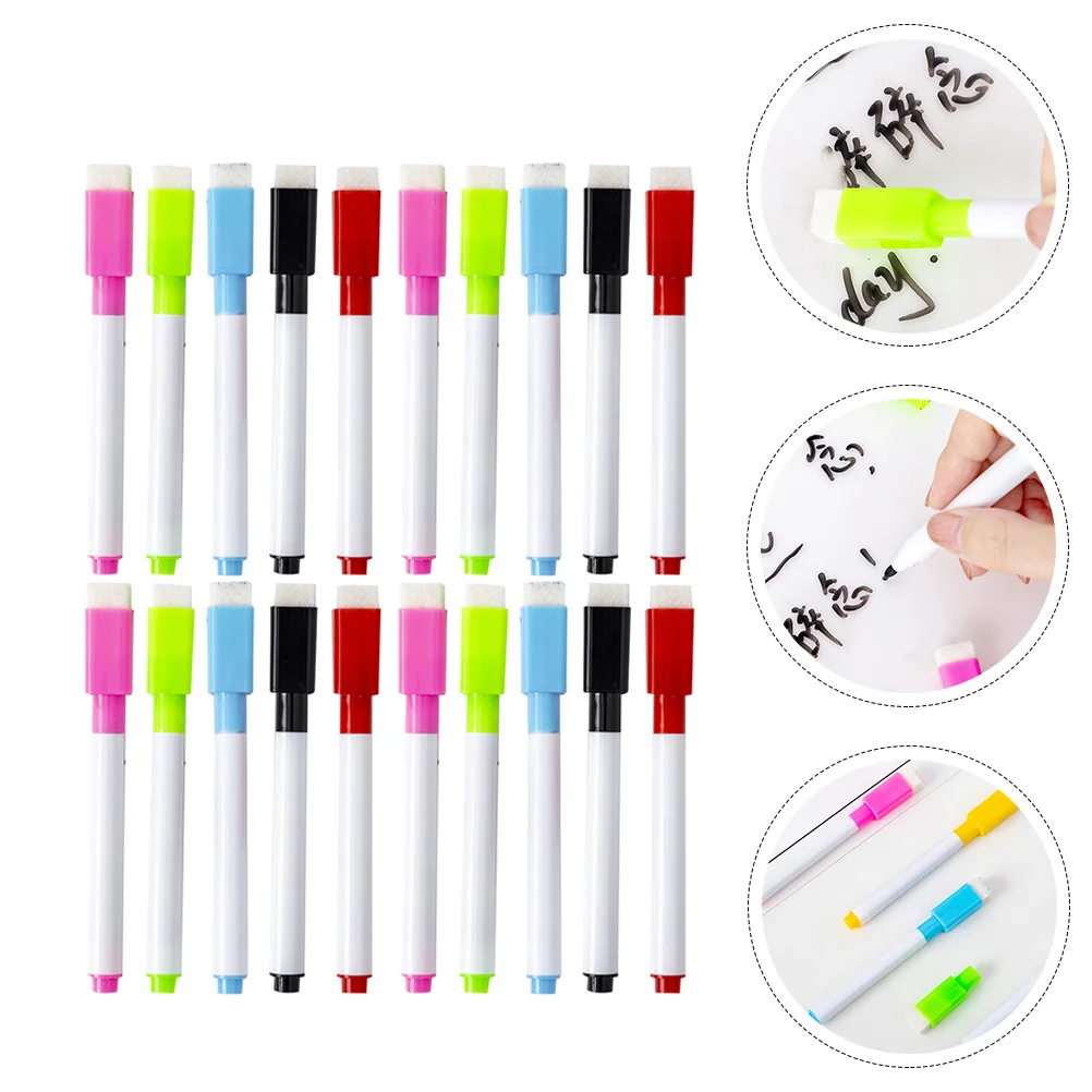 30Pcs ללבוש עמיד לוח מחיק טושים נייד לוח עטים משק הבית סמנים (צבע אקראי)